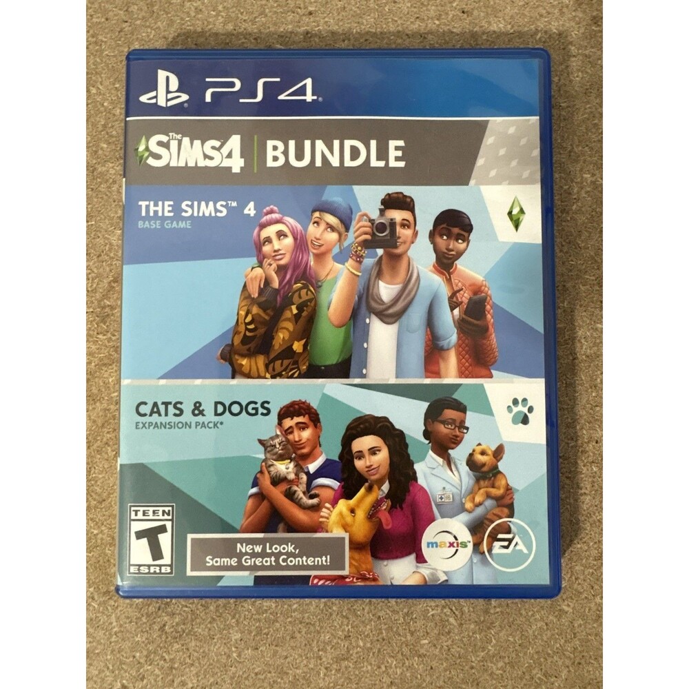 The Sims 4 Plus Cats & Dogs Bundle PS4 by Electronic Arts Expansion Pack